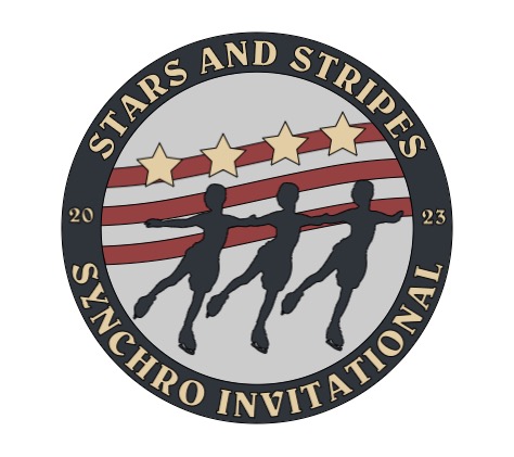 Stars and Stripes logo with three skaters in synch